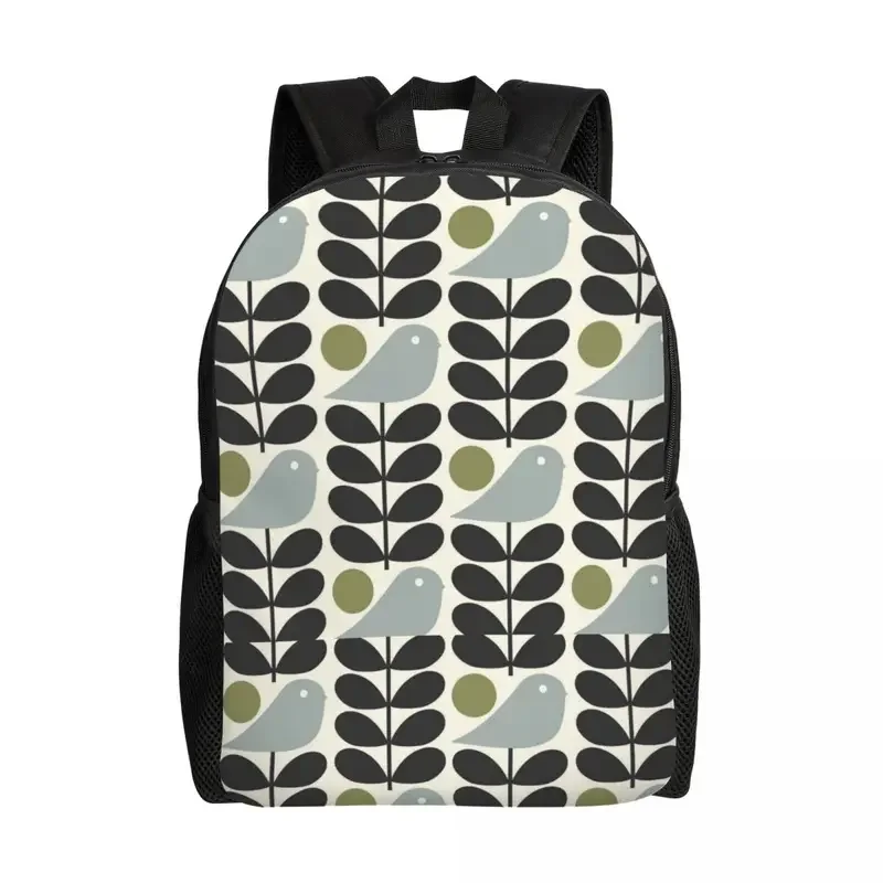 

Multi Stem Bird Travel Backpack Women Men School Laptop Bookbag Orla Kiely Scandinavian College Student Daypack Bags