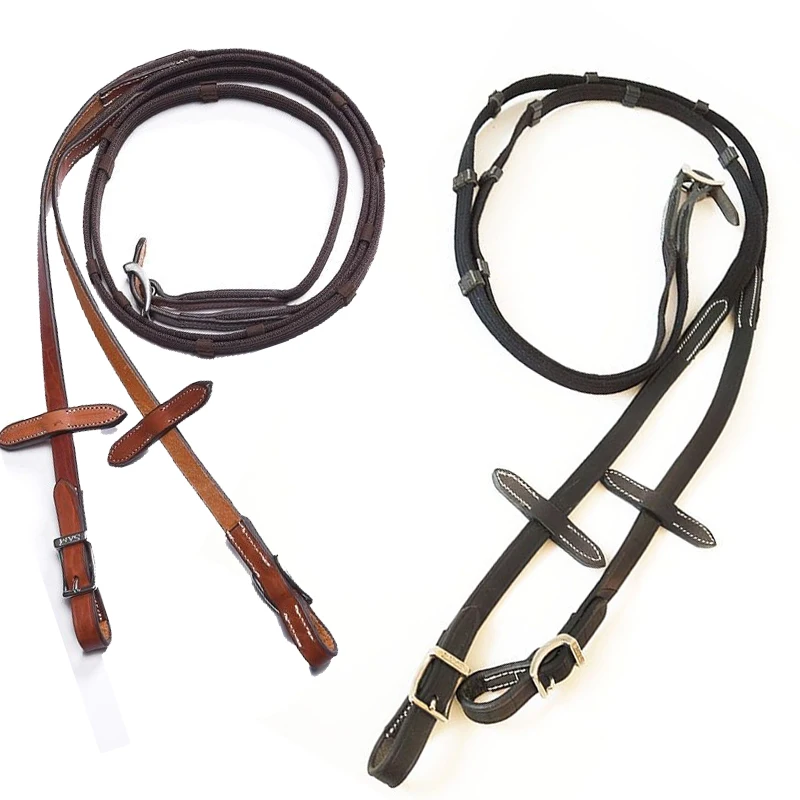 Leather reins Wear-resistant anti-skid belt Anti-skid joint Riding reins Pull rope Saddle accessories Equipment Equestria
