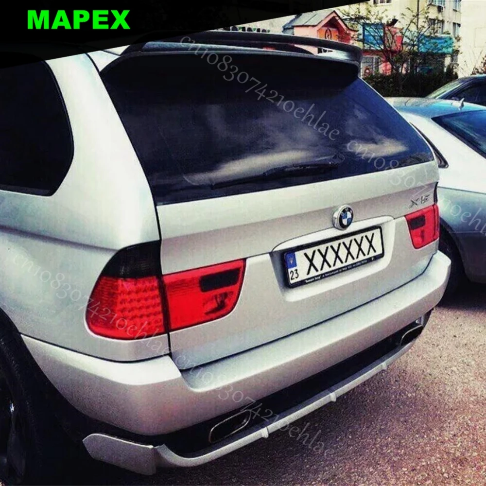 Car Roof Spoiler For BMW X5 E53  Glossy Black Spoiler Tail Trunk Wing Decoration Car Styling