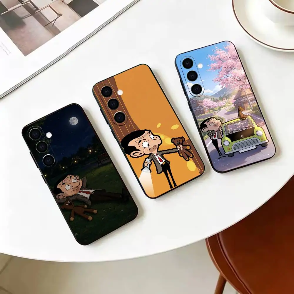 F-Funny Mr B- BeanS  Phone Case For Samsung Galaxy A73,A72,A71,A70,A53,A52,A51,Others Soft Black Cover