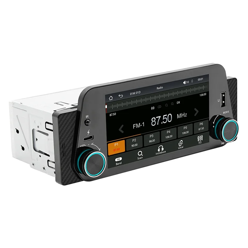 1 Din 5 Inch Car MP5 Navigation Player Stereo Smart Bluetooth Reverse Car Interconnect Wireless Carplay+Android Auto