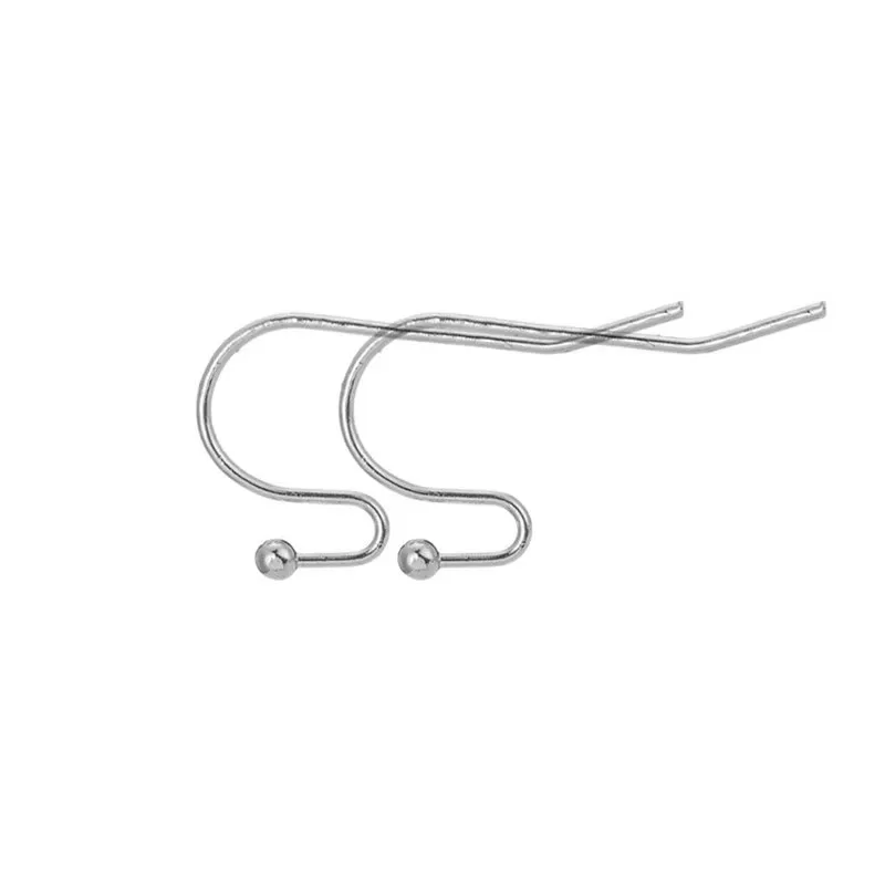 50pcs 925 Silver Plated Earrings Hooks Hypoallergenic Anti Allergy Earring Clasps Lot For Diy Jewelry Making Supplies