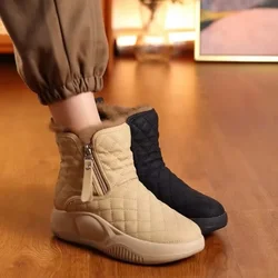 Cute Women Snow Boots Padded Bread Shoes Increased Height Winter Outdoor Warm Fashion Classic Foot Protection Botines Blancos