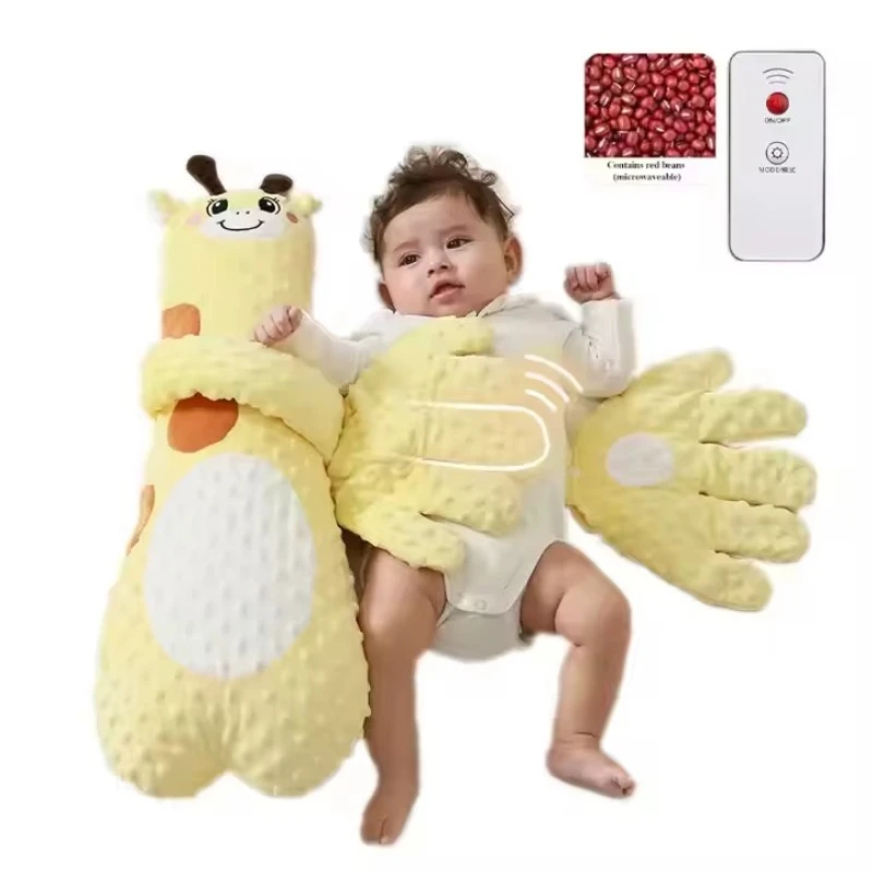 

Popular baby anti-scare comfortable pillow heating soothing sleep palm hug electronic plush toy baby sleep toy