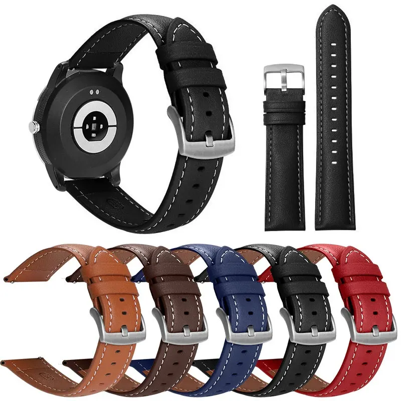 Kalbsleder Echtleder Uhrenarmbänder Schnellverschluss Uhrenarmband 18mm 20mm 22mm 24mm Smartwatch Armband Uhren Zubehör