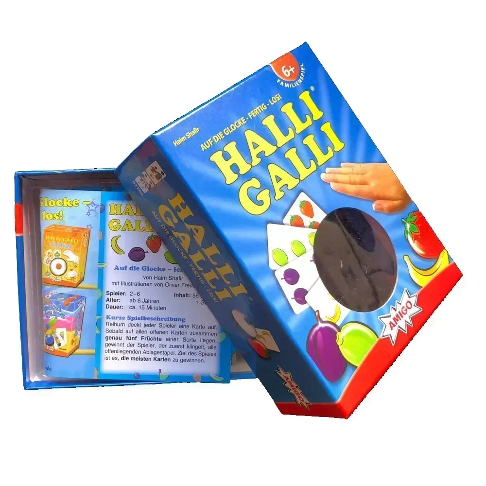 Halli Galli Tabletop Board Game Quick Response Family Leisure Party Activity Educational Multiplayer Interactive Card Toy XPY