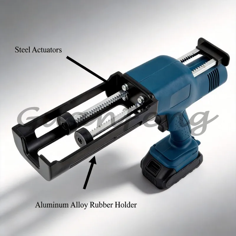 400ml/600ml 1:1 Cordless Dual Component Electric Dispensing Double Barrel Silicone Epoxy Caulking Tool