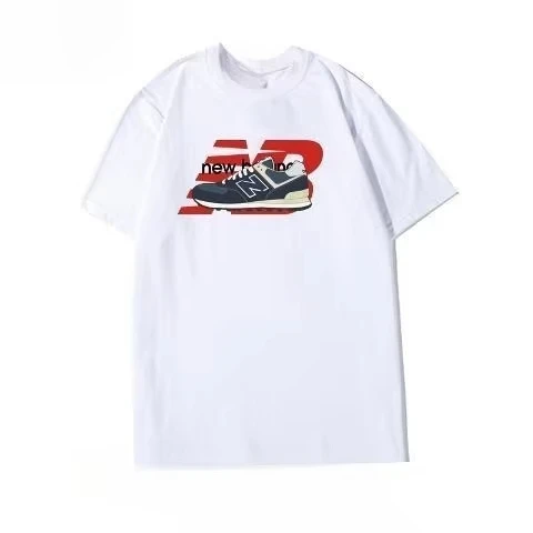 

2025 New Couple Loose T-shirt Summer Cotton Printing Half-sleeve Trendy Brand Sports Half-sleeve Men