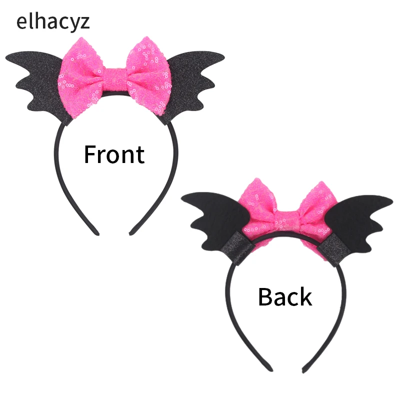 Halloween Bat Wings Headband New Black Vampire Devil Cosplay Hairband Kids Hair Accessories Festival Masquerade Party Headwear