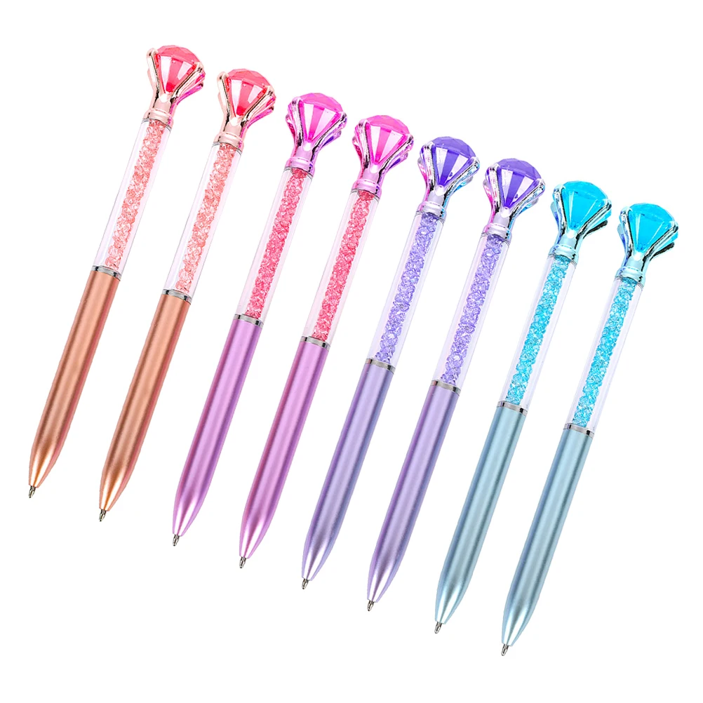 

8Pcs Ballpoint Pen Stationery Office Retractable Plastic Ergonomic Writing Pens for Students Home School Art Supplies