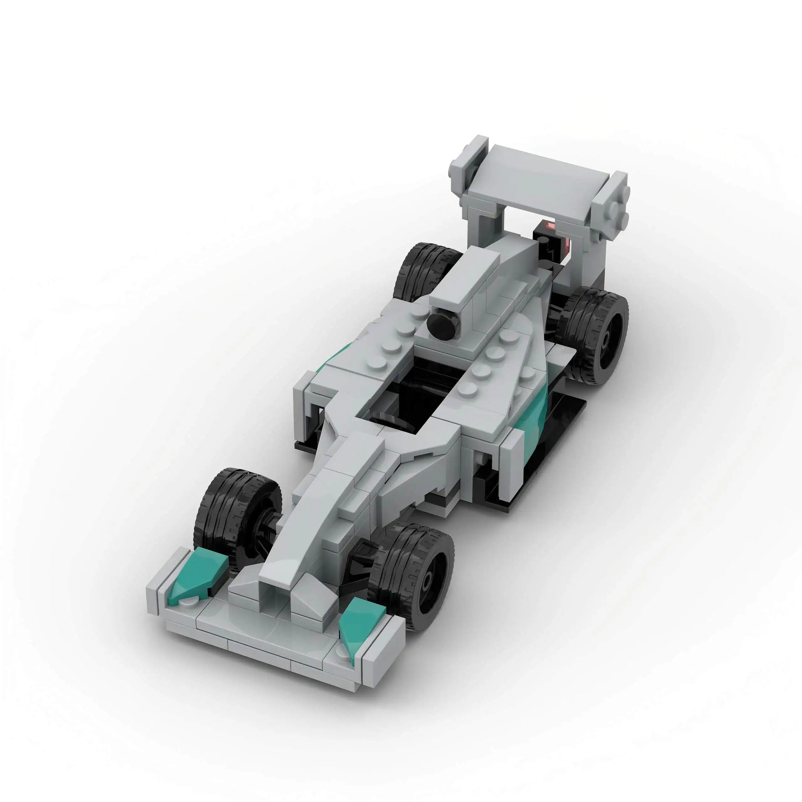 MOC Auto Speed Formula 1-2001 Pickup Rennfahrzeug Modell Baustein Super Rennfahrzeug Weihnachtsgeschenk Technischer Rallyesport – Detail 17