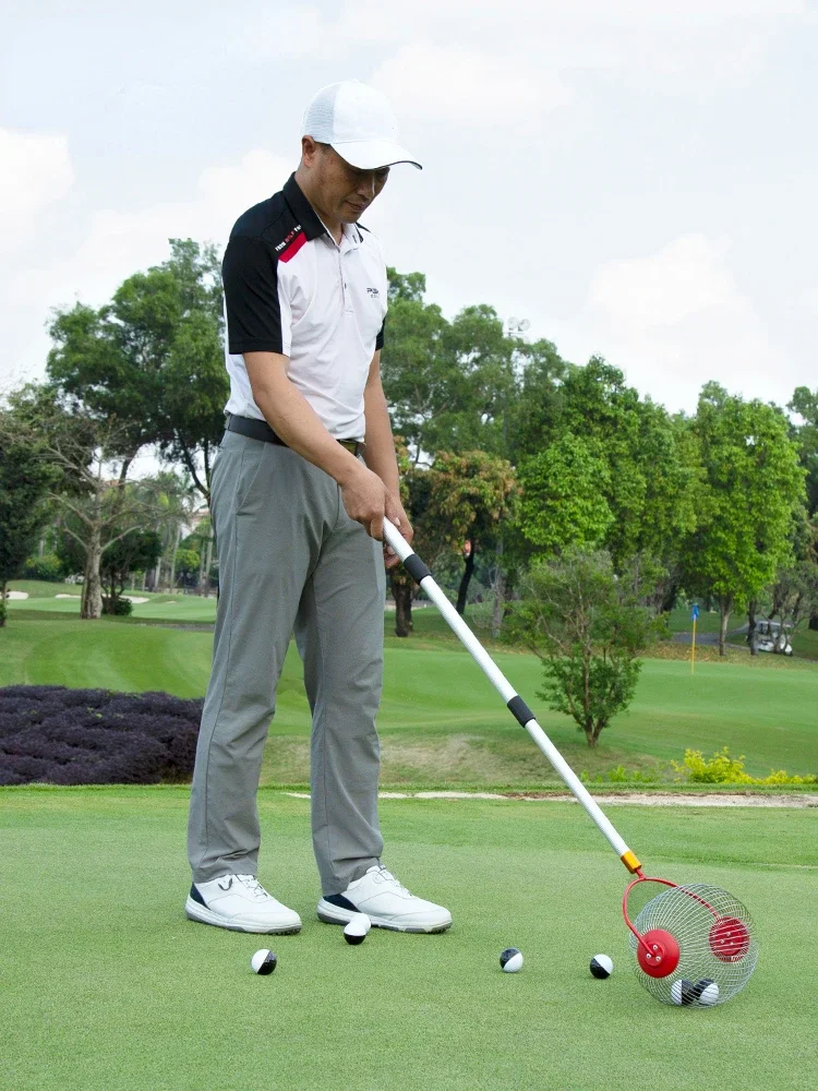 

Golf supplies: Golf ball picker. The ball picker is extendable/can hold up to 30 balls without bending