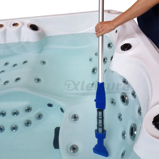 

Aluminum Handheld Electric Spa Pool Vacuum with Brush Telescoping Swimming Pool Accessory Pool Vacuum Cleaner