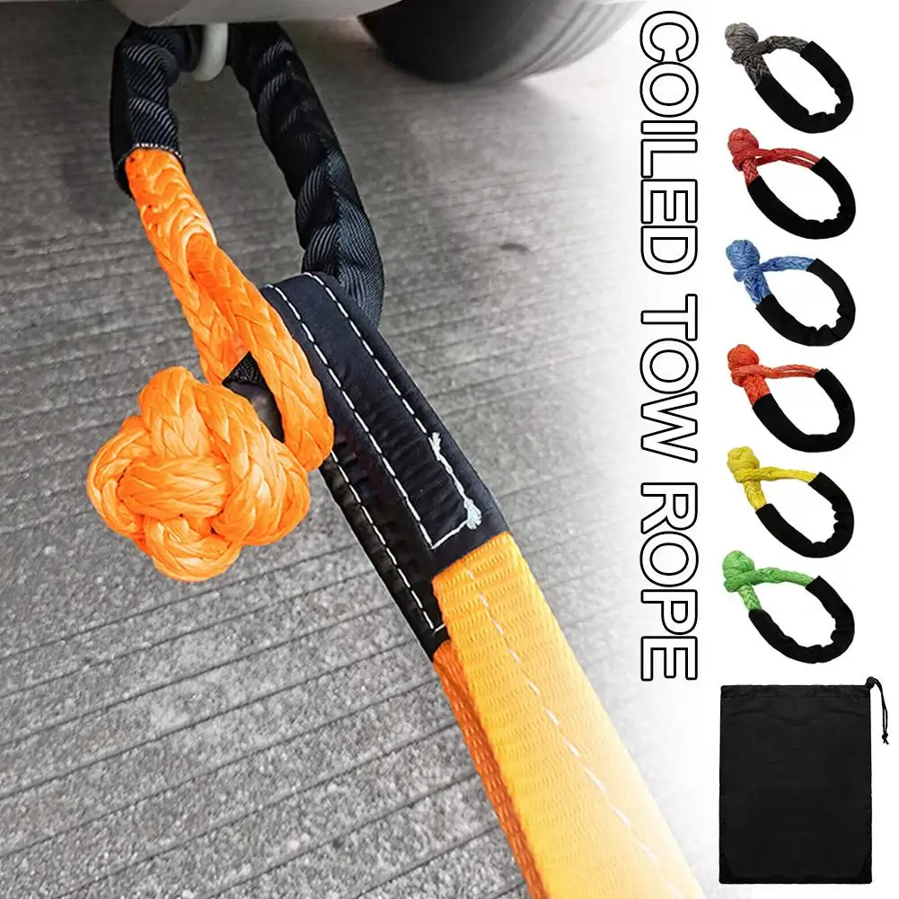 

Буксировочный трос A9H3, веревка для автомобильного прицепа, спасательная веревка, мягкая скоба, для экстренных случаев, аксессуары для автомобиля