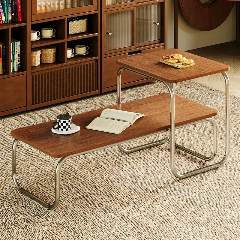 Modern Simplicity Minimalist Household Living Room Low Table Coffee Table Rectangular Edge Sedentary Table Side Tables Furniture