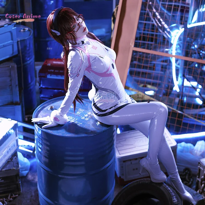 Anime eva mari makinami ilustre cosplay traje uniforme halloween carnaval festa de natal jogar papel roupas