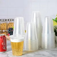 100PCS Disposable Clear Plastic Cup Outdoor Picnic Birthday Kitchen Party Tableware Tasting Plastic Cups for Picnic