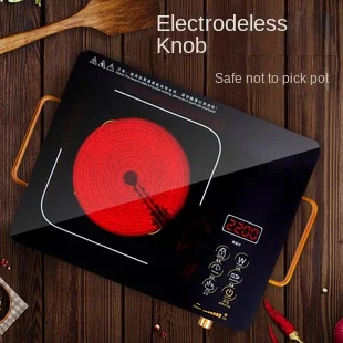 สมาร์ทเตาไฟฟ้าเซรามิคครัวเรือนผัด2200W เงียบเงียบความร้อนแม่เหล็กไฟฟ้าเตา Fire หม้อไอน้ำ