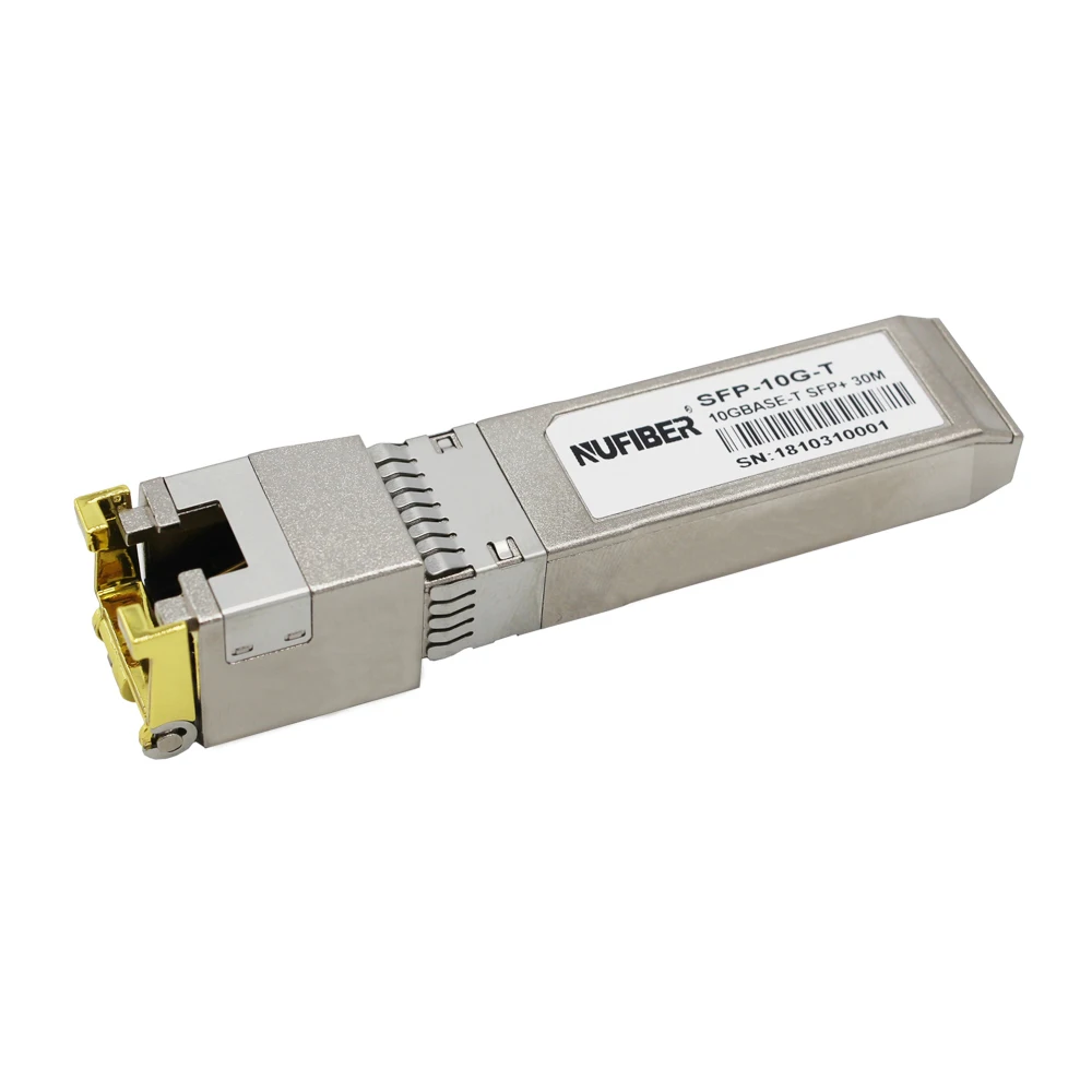 SFP+ RJ45 10GBase-T Copper Module Ubiquiti Compatible 10G Transceiver Fiber Optic Transceivers