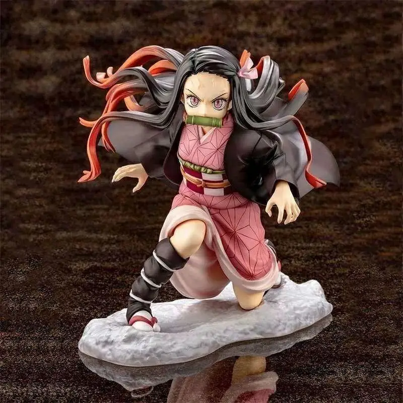 Demon Slayer Anime Kamado Nezuko Tanjiro Agatsuma Zenitsu Boxed Figure Model Anime Peripheral Collection Ornament Gift