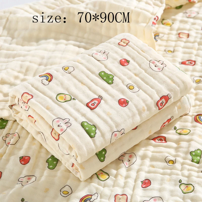 Newborn baby bath towel six layer pure cotton gauze bath towel Class A soft children\'s blanket absorbent newborn baby blanket