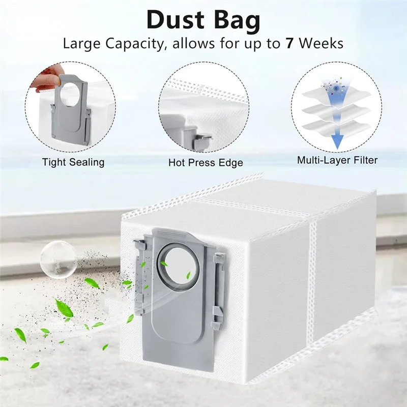 N83R 23 шт. запасные части для пылесоса Roborock Saros 10/G30/S9 Maxv Ultra, основная боковая щетка, фильтр, накладка для швабры, мешок для пыли