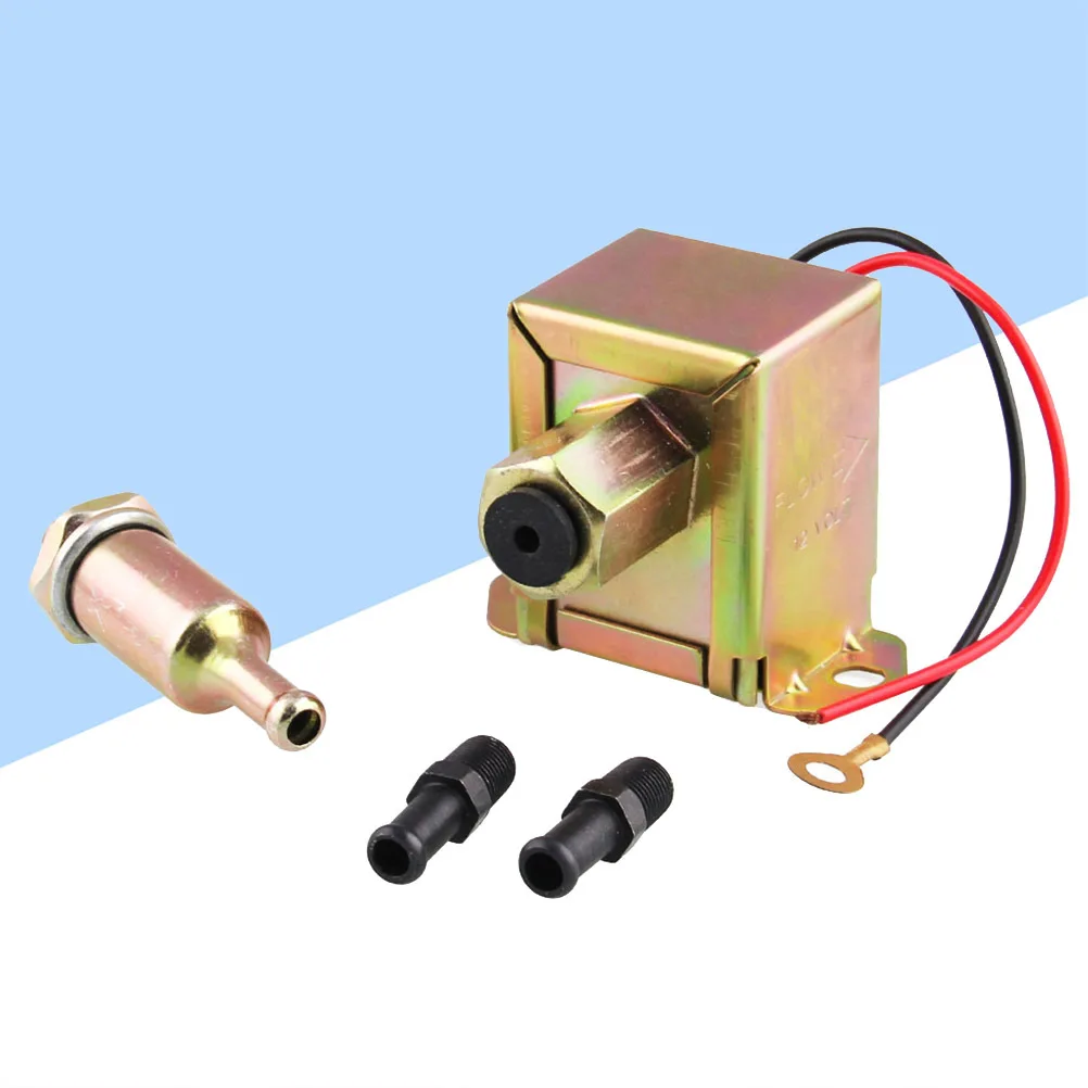 12V 연료 펌프 전자식 4-6psi 구리 견고한 금속 휘발유 펌프 자동차 트럭용 자동차 개조 액세서리