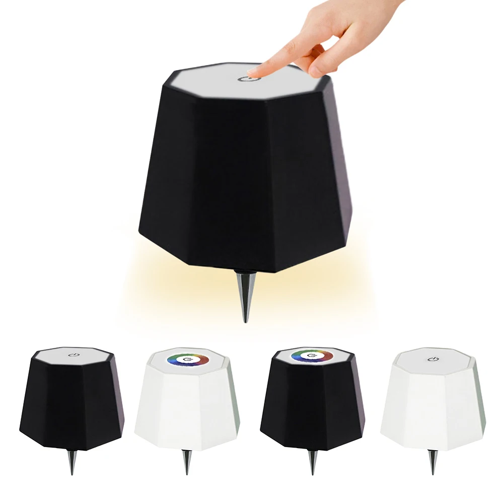 

Беспроводная светодиодная лампа для бутылки вина, 3 цвета света, портативная сенсорная настольная лампа, бесступенчатое затемнение, декоративные светильники для бутылок вина