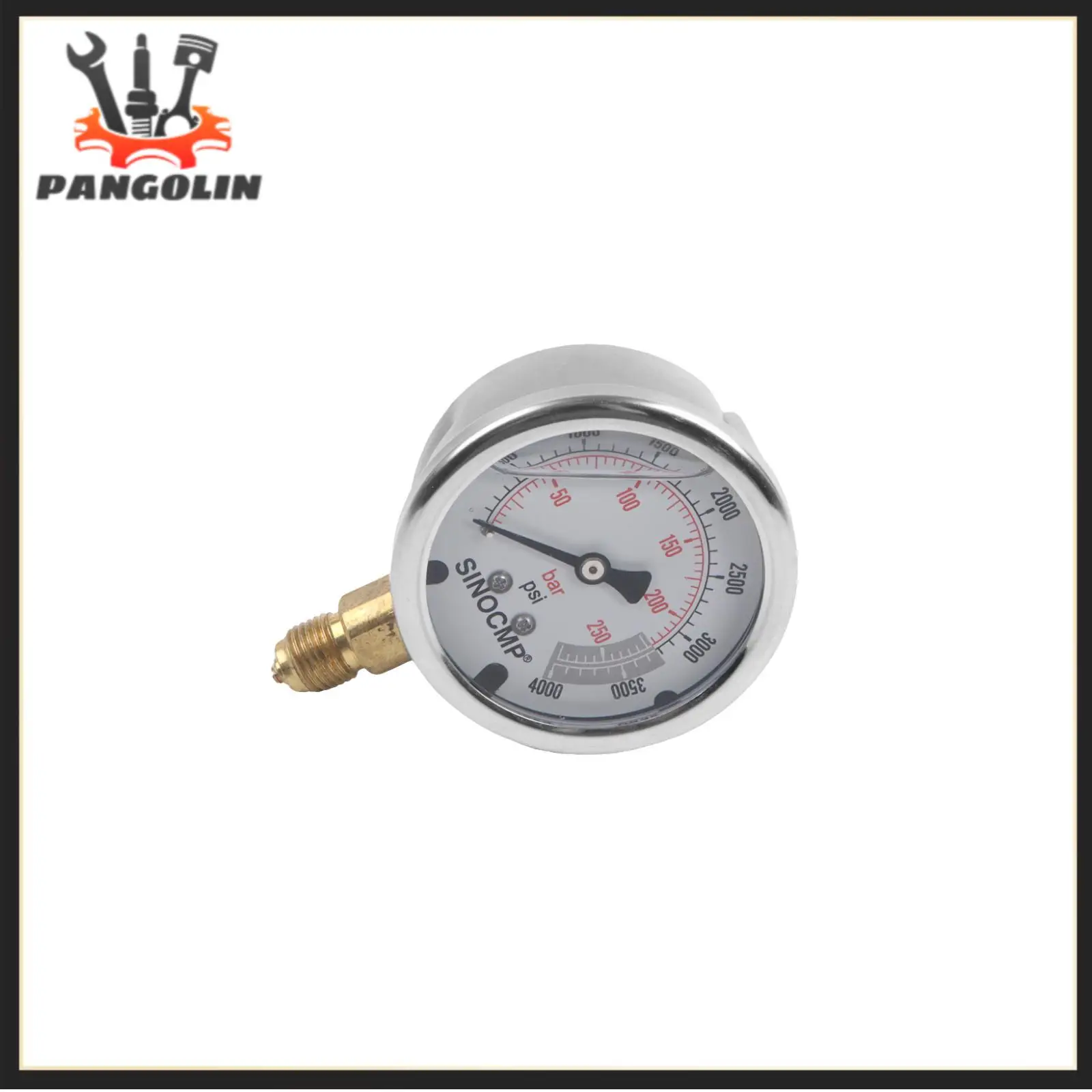 

Hydraulic Pressure Gauge 25Mpa 250Bar 4000Psi Hydraulic Air Gas Water Oil Pressure Gauge For Pumps Compressors Hydraulic Presses