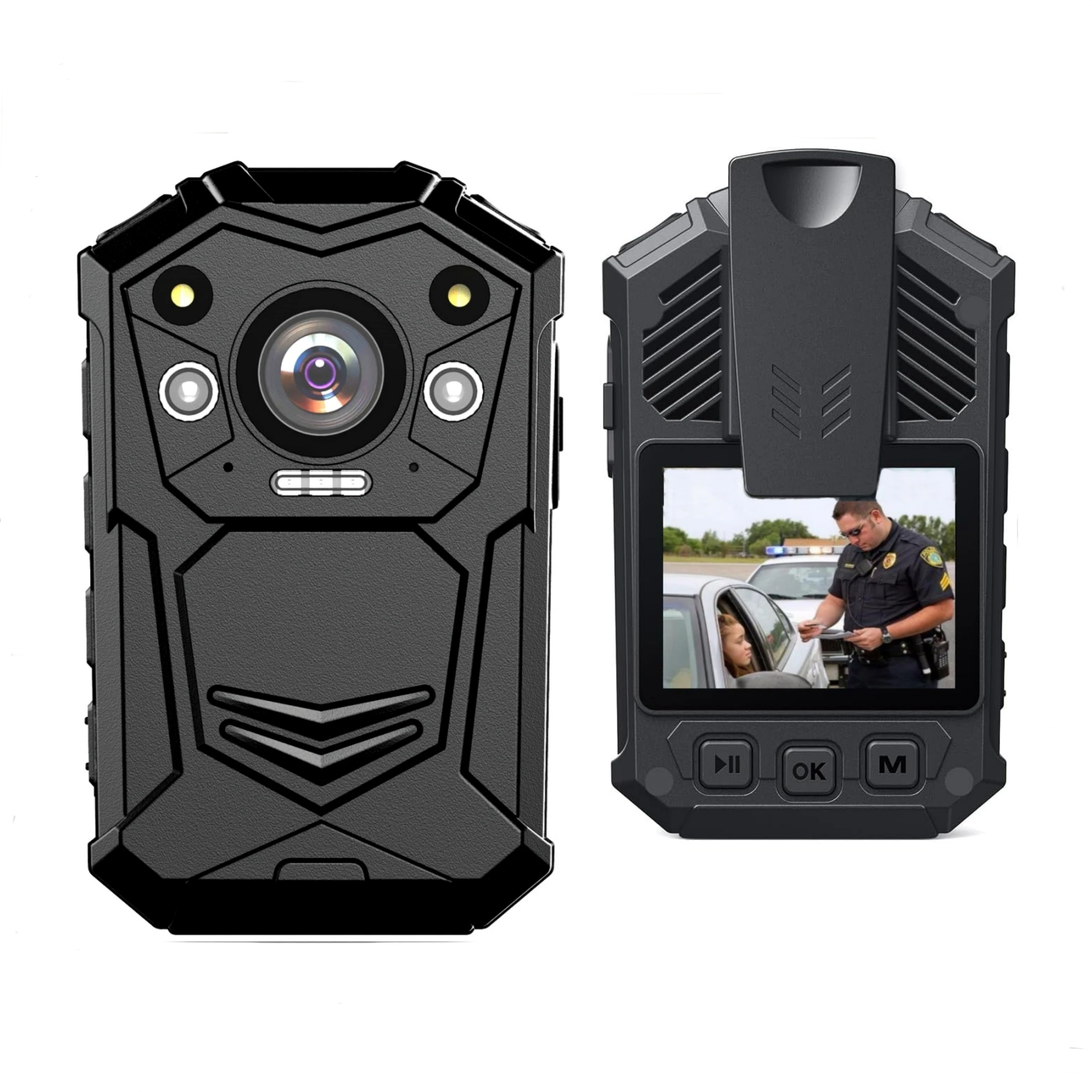 SHARPWITNESS 1296P BODY CAMERA S21J with 15 Hours Super Long Battery Life Night Vision 2.0 Inch LCD for Police Officer Security