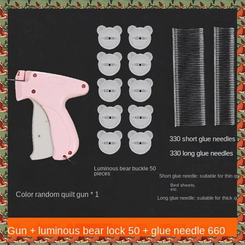 

ABLQ Tag Gun, Soft Silicone Pinless Buckle, Safe Invisible Seamless Bed Sheet, Non-Slip Corner Quilt Cover