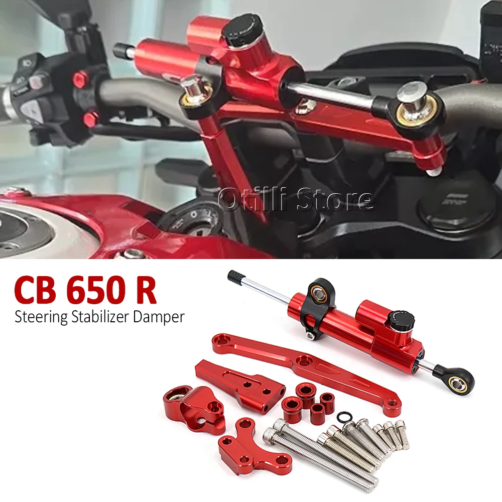 

For Honda CB650R CB 650R CB 650 R 2018-2024 Accessories Steering Damper Stabilizer Bracket Support Mounting Kit Motorcycle
