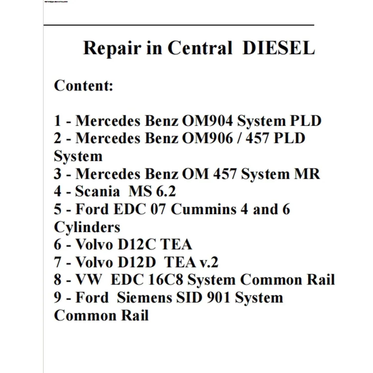 Repair ECU Diesel Module PDF File ECU Repair Basic Course Study for New Beginners For Mercedes-Benz for Volvo Only PDF