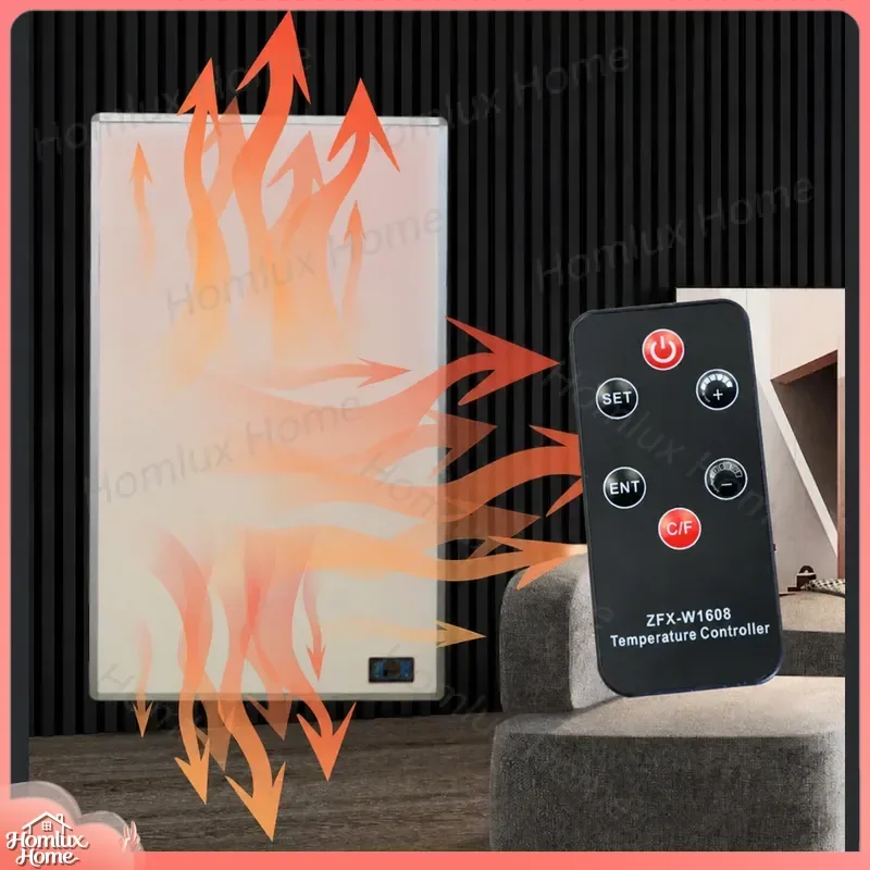 Infrared Heating Panels Wall Mounted Heater Freestanding Modern Indoor Space Heater with Custom Thermostat Energy