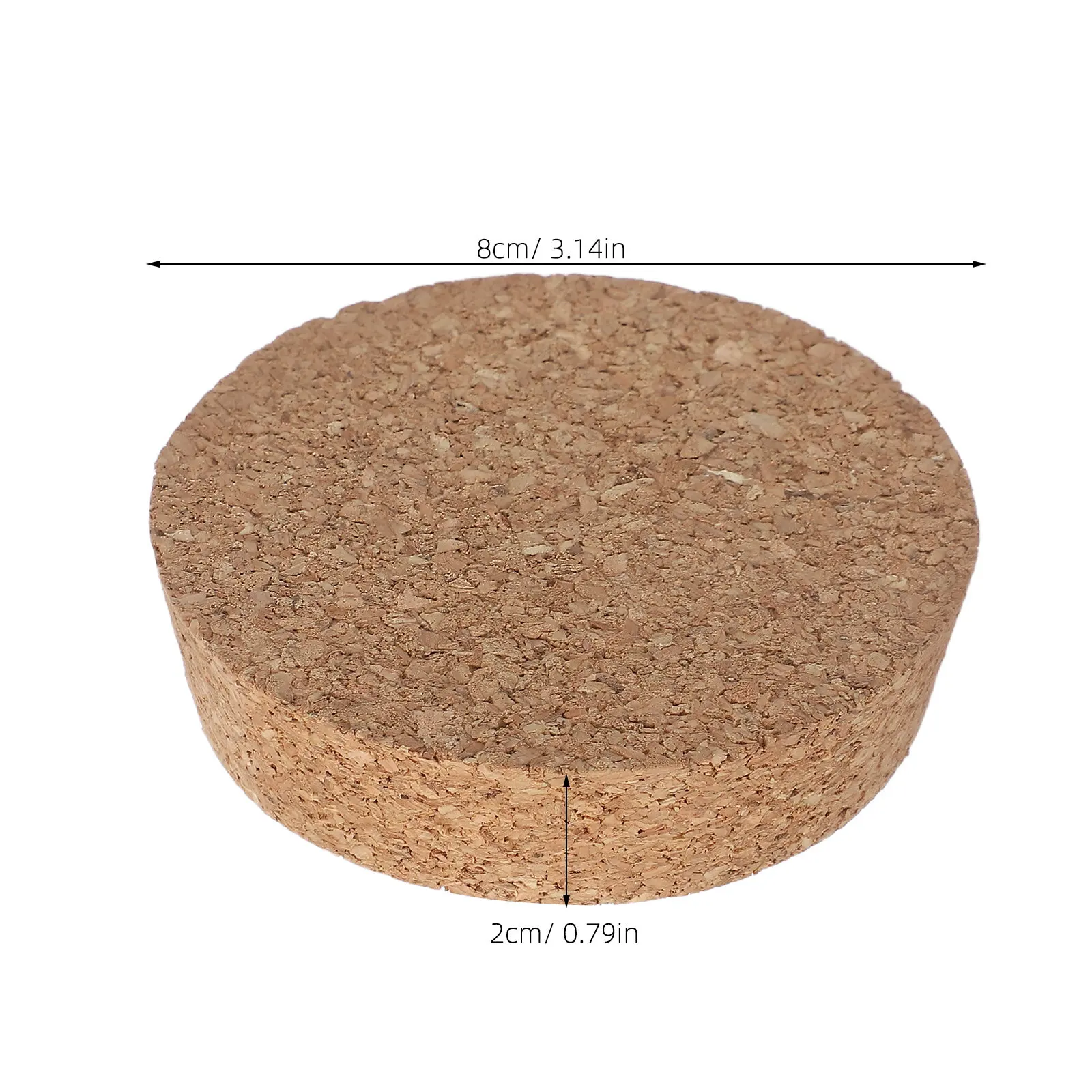 6Pcs Decorative Cork Lid Replacements for Glass Flower Pots 80x20x73mm Air Circulation Design Hydroponic Container Lids