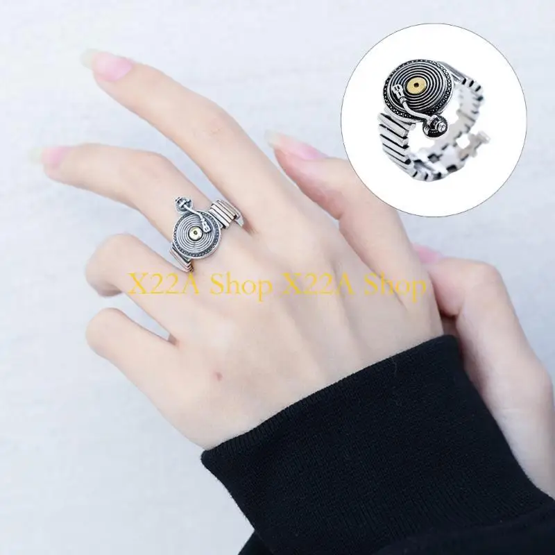 Unique Retro Music Rings Copper Adjustable For Various Occasions Vintage Designs