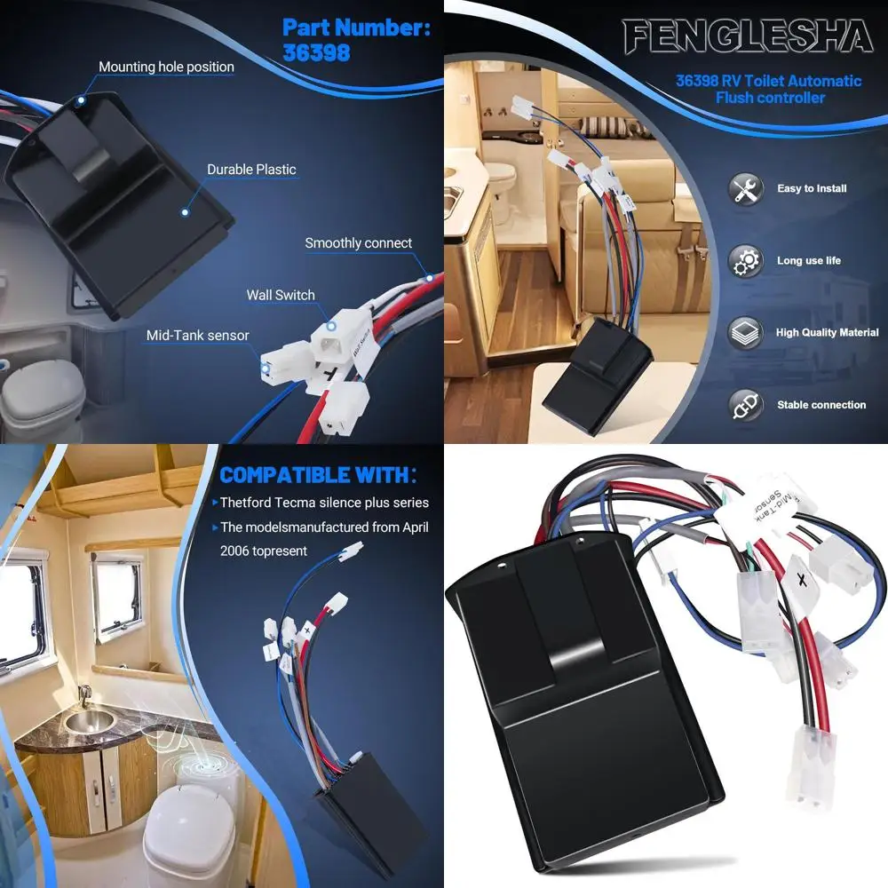 

Замена контроллера автоматического смыва для унитаза Rv 36398 для постоянного унитаза Thetford Tecma Silence Plus