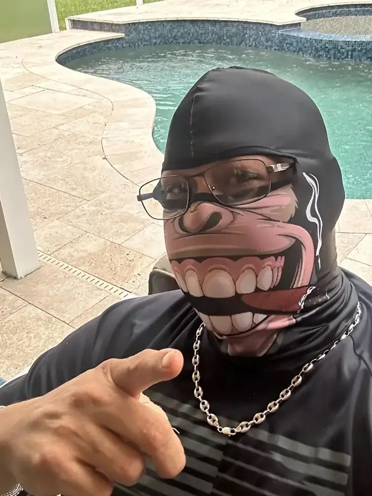 AliExpress NONE Cycling Mask Skull Quick-drying Sunscreen Balaclava Men's Motorcycle Elastic Helmet Lined Ghost Full Face Windproof Headgear