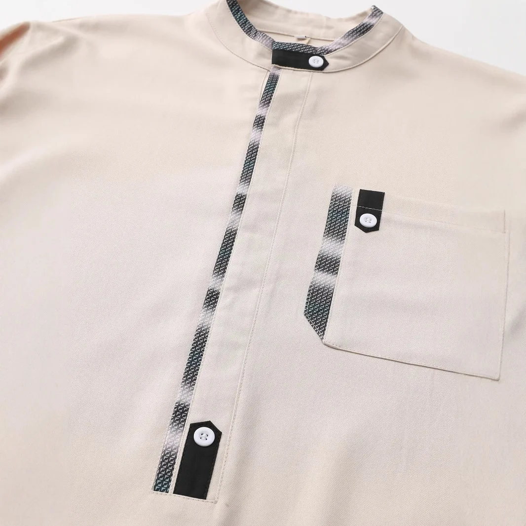 2025loriya Turchia Dubai Abito da uomo casual Ma033 Colletto allentato da uomo Nuova moda Abaya Ramadan Dubai Lusso Islam Elegante