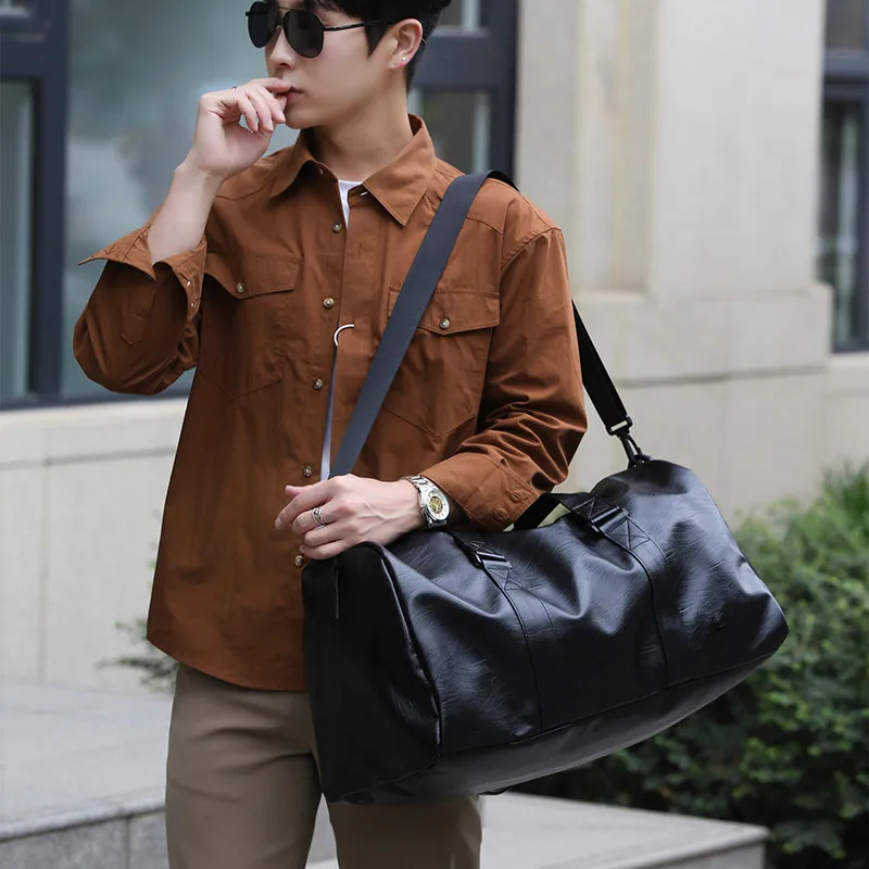 حقيبة جولف بوسطن، حقائب ملابس الجولف، حقيبة يد للأعمال، حقيبة يد كروس ذات سعة كبيرة، هدايا رياضية للياقة البدنية من جلد البولي يوريثان الناعم #3