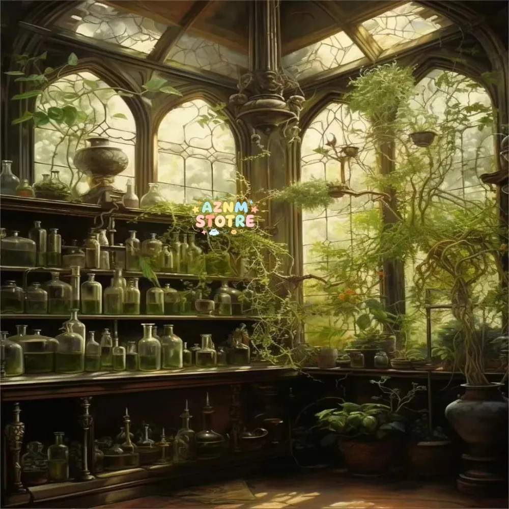 Renaissance Greenhouse Art Plant Garden Classic Retro Poster Prints Canvas Paintings Wall Art Pictures Room Home Decor Cuadro