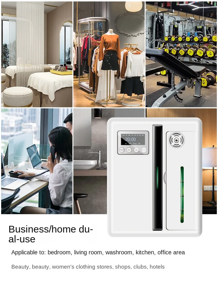 300m Dispenser Aromaterapi Hotel Komersial Dispenser Mall Otomatis Penyebar Aroma Minyak Esensial Pembersih Udara Aroma Rumah