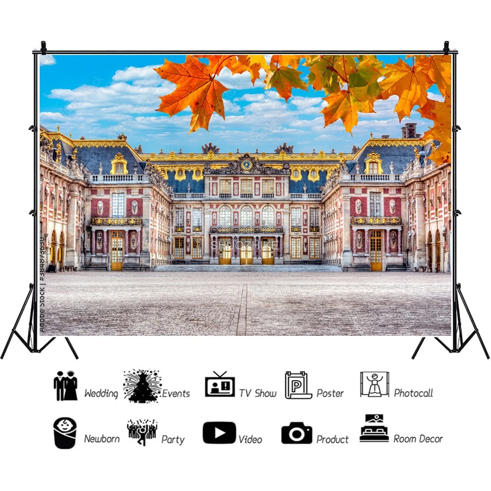 Fondo de tela fotorealista, paisaje europeo, Puntos escénicos famosos, escena nocturna de calle, accesorios de fotografía de fondo, OZ-08