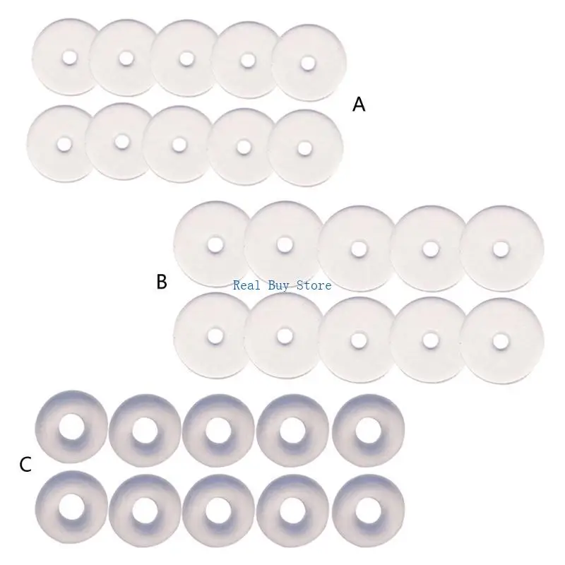 U13D 10 PCs Anti-Hyperplasie Piercing Healing Discs Saucer Silikon Fixing Ring