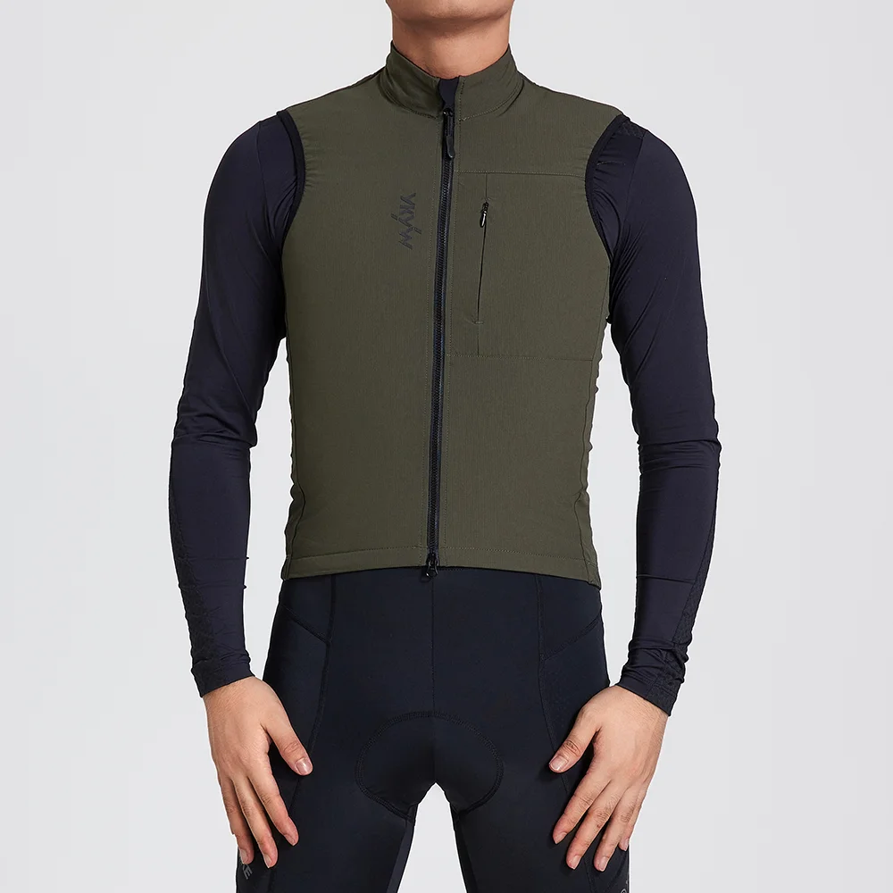 YKYW Fahrradweste Winter Wasserdicht Fleece-Gefüttert Rückseitiger Anti-Rutsch-Greifer Thermisch Winddicht Feuchtigkeitsableitend 4 Taschen 7 Farben