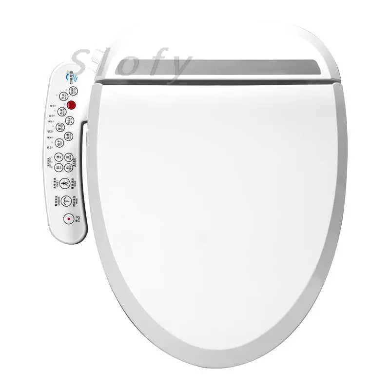 Imagem -06 - Smart Heated Toilet Seat Cover Secador de ar Quente Água e Temperatura do Vento Ajustável para Casa Inteligente Banheiro wc