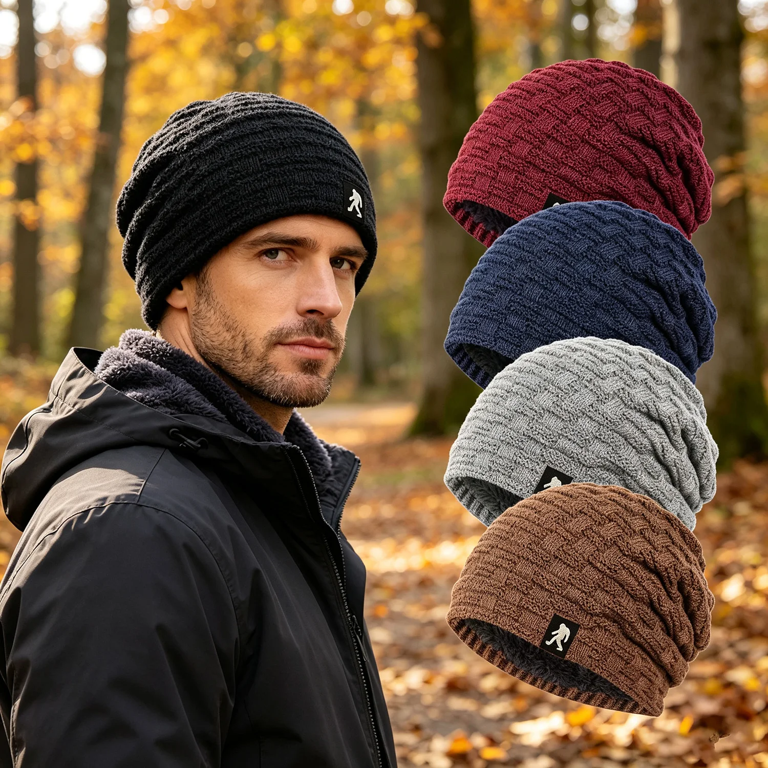 1 PC Men's and Women's Winter Warm Thick Knitted Cap - Suitable for Running, Fitness. A wonderful gift for family and friends.