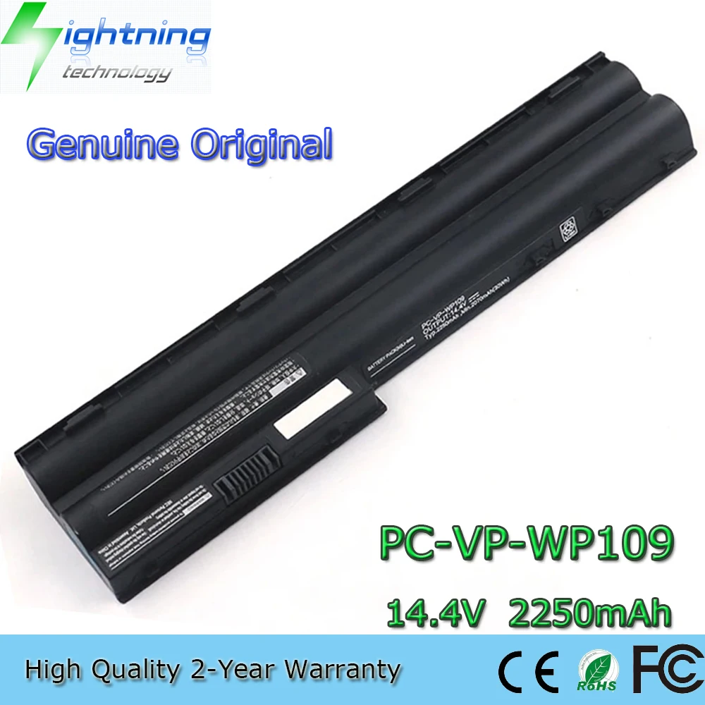 bateria original genuina do portatil para nec pc vp wp109 pc ls150 pc ls350 pc ls550 pc vp wp110 ls550es2yb 144v 2250mah novo 01