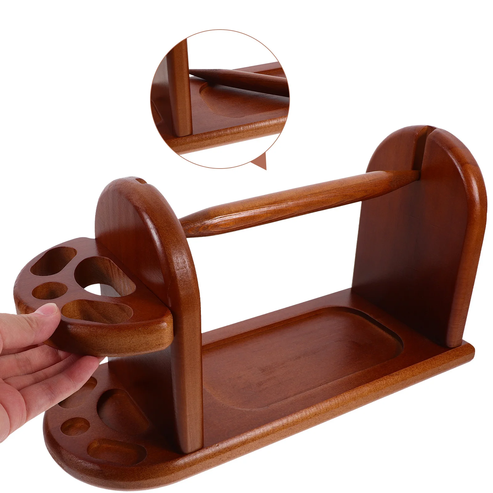 

Wooden Yarn Holder Stable Base Durable Spool Holder for Crocheting Knitting Sewing Thread Organizer Storage Rack