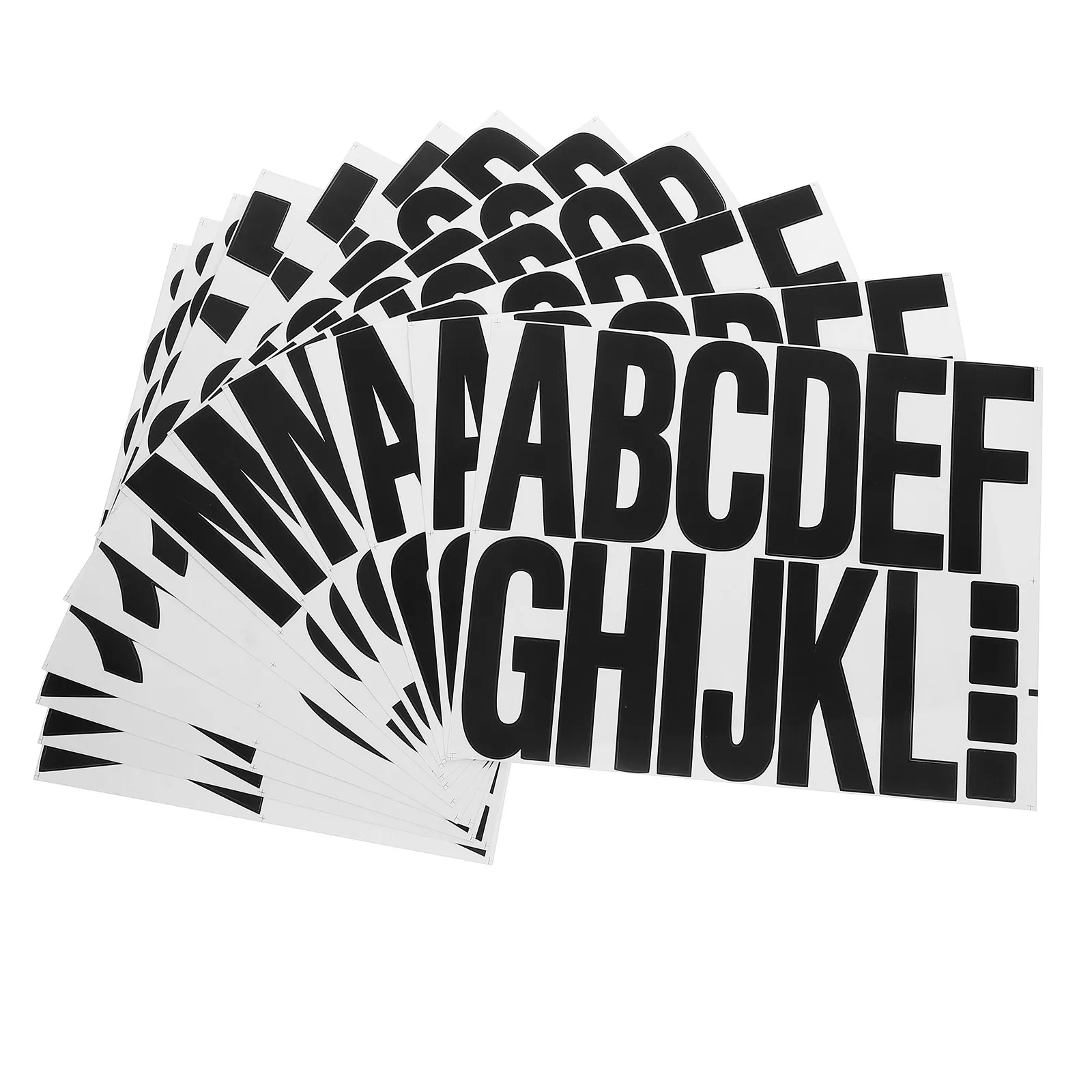 12Sheets Letter Number Stickers Self Adhesive Heavy Duty Weatherproof for Mailbox Numbers Address Decals Cars Trucks Homes